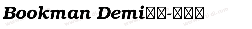Bookman Demi字体字体转换